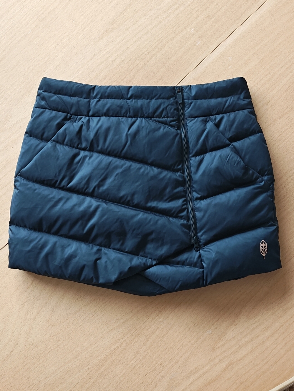 INDYGENA Black Down Duvet Puffer Mini Skirt M
